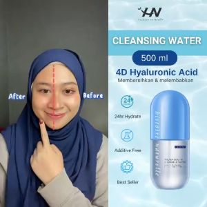 Histoire Naturelle Hydra Sooth Cleansing Water Hyaluronic 500ml - Pembersih Makeup & Kotoran Wajah