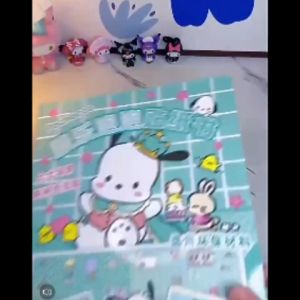 Mainan Edukasi Buku Stiker Quiet Book Sanrio Kuromi My Melody Cinnamonroll DIY Buku Aktifitas Busy Book Hadiah UKURAN BESAR