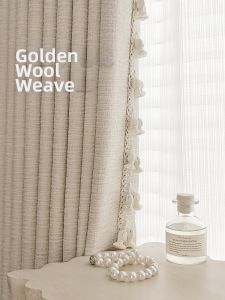 Elegant French Light-Blocking Jacquard Curtains