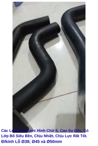 Cút Nước Cao Su Chữ S Mềm Dẻo Có Lớp Bố Siêu Bền Chịu Nhiệt Chịu Lực Rất Tốt Phi Lỗ 38-45-50mm