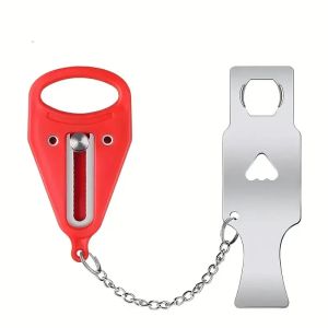 1pc portable travel safety door lock suitable for travelers and families universal sleep safety portable travel door lock