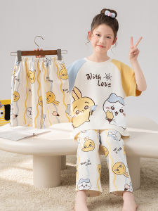 ANZHAOQI | Summer Short Sleeve Cotton Pyjama Set