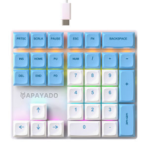 APAYADO | Bàn Phím Số Cơ Học Nhỏ Gọn K33 Có Dây USB Dùng Cho Văn Phòng Nhập Liệu Bảng Tính Tương Thích Với Windows Và Mac