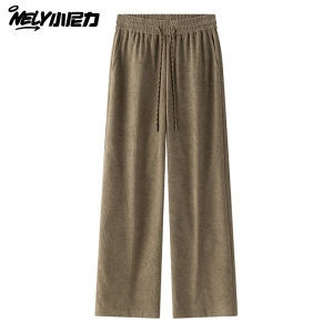 Mens Corduroy Wide Leg Pants Casual Straight Leg Loose Fit Autumn 2025 New Trend Brand Fashionable Comfortable Leisure Trousers