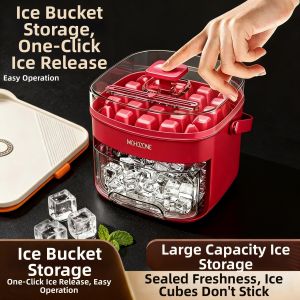 XUANDOYAN | Press Double Layer Mini Ice Maker 48 Compartments