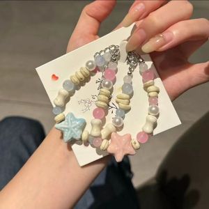 [Cutewomen2020] Blue Pink Starfish Couple BFF Bracelet Stylish Friendship Unique Gift
