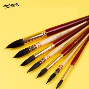Mont Marte Squirrel Hair nylon wool paint brush professional watercolor traditional mop Round brushes painting art supplies