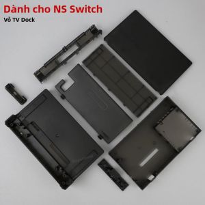 Vỏ Thay Thế Trong Suốt Cho Nintendo Switch TV Dock Station - Hộp Sạc Màu Đen Cam Xanh