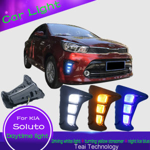 KIA Soluto Daytime Running light 2018 to 2023 front lamp LED Pegas Bumper lights