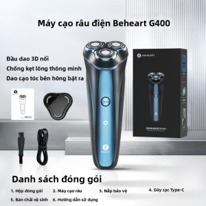 Máy Cạo Râu Điện Tử Di Động Cho Nam Du Lịch Toàn Thân Có Thể Rửa Được Sạc Pin 847 Màn Hình LED Đầu Cạo Lồi