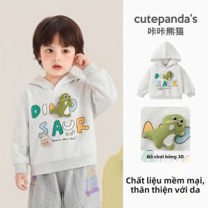 CUTEPANDAS | Áo Có Mũ Cho Bé Trẻ Em Hình Thú Cười