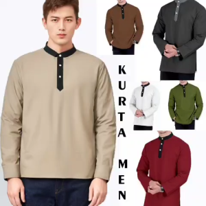 Al-Madinah Classic Kurta Pria - KURTA MEN dengan Pilihan Warna yang Beragam dan Desain Elegan