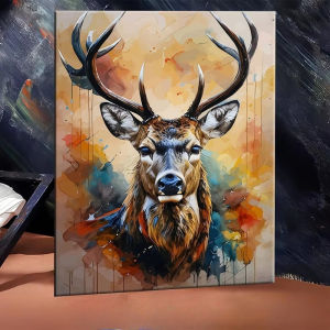 500/1000/1200/2000PCS Jigsaw Puzzle Reindeer Animal Portrait Christmas Scene For Adults Family Fun Relaxing Brain Teaser Gift