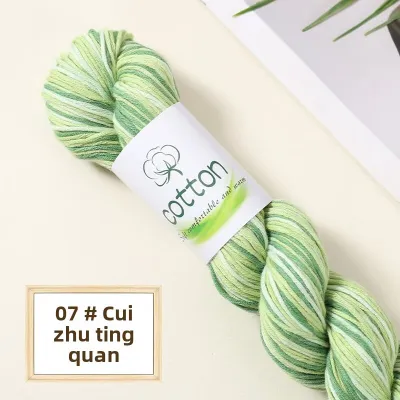 JIFANPAUL | Hand-Dyed Gradient Cotton and Wool Yarn for DIY Sweater Scarf Baby Hat Shawl