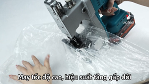 Máy khâu bao cầm tay VictoolMáy may bao tải cầm tay pin 21VMáy khâu bao cầm tay bằng 210WMáy may bao bì tự độngVới chức năng cắt chỉ tự động