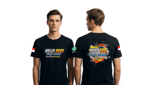 BAJU KAOS DISTRO HALLO BOSS KERJA SERIUS GAJIH BECANDA