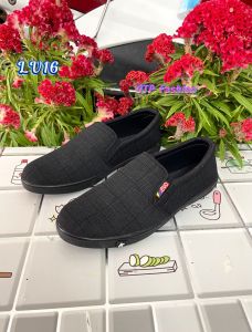 [FreeshipMAX] Giày lười vãi nam đế đen phom chuẩn đẹp size từ 38-43mã LV16.màu xám đen mẫu mới nhất hiện nay