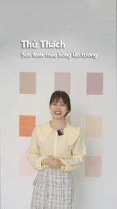 Sơn tường Loho House tone màu hồng ngọt ngào | Lon sơn 1kg - Sơn nước nội thất cao cấp Loho-paint