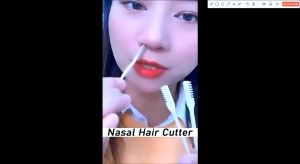 Nasal Hair Cutter 360 Degree Rotating Nose Hair Trimmer Portable Compact Size Handheld HAPPY BOX