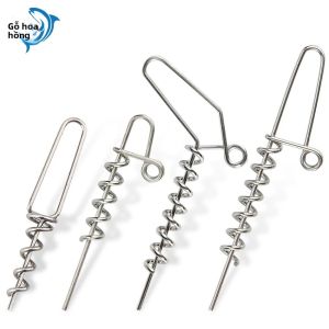 Bộ Chốt Định Vị Mồi Mềm Rosewood Bằng Thép Không Gỉ Đa Độ Sâu Kim Vít Nông Phụ Kiện Câu Cá Shad 20 Chiếc