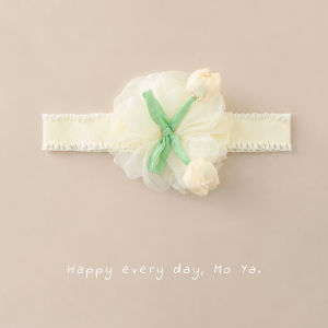 DUBAO | Gentle Floral Mesh Headband Elastic Skin-friendly and Protects Fontanel
