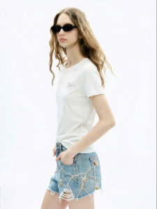 Juicy Couture | Silk Blend Slimming T-shirt