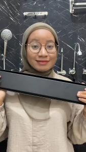 FLUSSO Afur Lantai Hiding Floor Drain Long Tile Saringan Got Panjang Saringan Got Premium Stainless