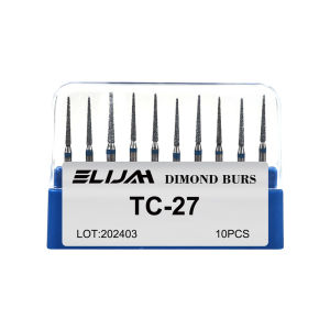 ELIJAH 10 Pcs/Box Dental Diamond Bur Multiple Models Optional Fit For Dental High Speed Handpiece Instrument Tool BR /TR Series