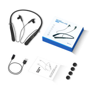 New Neckband Hearing Aids Portable Rechargeable Hearing Aids for Deafness Elderly Hearing Loss Bone Conduction Hearing Amplifier
