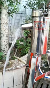 100% Stainless Steel Home Manual Jetmatic Hand Water Pump Portable Motor Solar For Deep Well Poso manual Durable Domestic Oil Pump Well Hand Shake Suction Pump