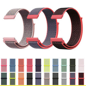 20mm 22mm Nylon Loop Strap For Samsung Galaxy Watch 7/6/5/4/40mm 44mm 4 6 classic 42 46mm 43 47mm Bracelet for Huawei Watch 4/3