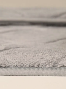 Cotton Velvet Floor Mat  with Foot Wiping Straps Quick Absorbent Pad Bathroom Bedroom Mat Solid Color No-slip Rug Carpet