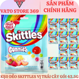 Kẹo dẻo SKITTLES vị sữa chua trái cây túi 42.5g