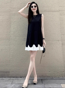 DANTING | Chic Summer Black Sleeveless Dress