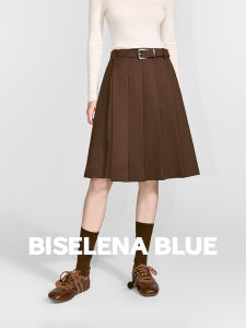 BEIQIANI | High Waist A-Line Womens Mid Length Skirt Winter
