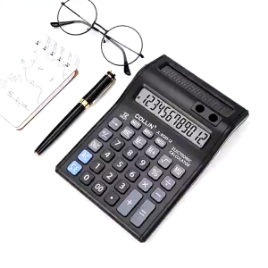 12-Digit Dual-screen Display Calculator Large-screen Calculator 120 Steps Check Kkenko ct-8585-12