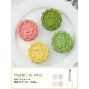 Mold Baking Utensils KT Cat Moon Cake Hand Pressed Pastry Ice Skin Moon Cake for Home Baking Kitchen Cooking Tools