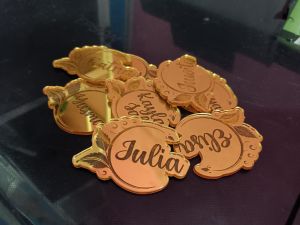 Bros Nama Akrilik Gold Pin Nama Akrilik Gold Costem Bros Hijab Costem