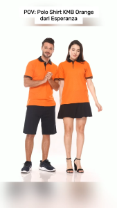 Polo Shirt Polos Lengan Pendek Esperanza - KMB Orange