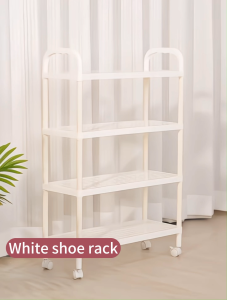 Shoe Rack High Density PP Stackable Shoes Organizer Storage For Dormitory Bedroom Organizer Shelf
