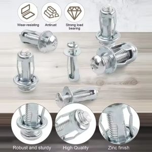 20pcs Stainless Steel Nuts Screw Petal Screw Anchors Petal Expansion PlugsCurtain Expansion Clip Expansion Plug Butterfly Rivet