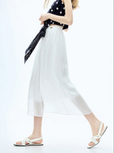 Juicy Couture | New Fresh White Elegant Tulle Pleated Long Skirt