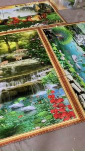 Tranh gạch đẹp khổ đứng 3d trang trí