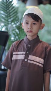 Jubah Gamis Anak Laki Laki Model Maroko Baju Koko Anak Bonus Peci