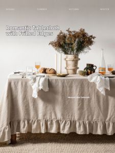 French Luxury Linen Cotton Tablecloth
