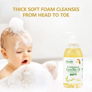 Einmilk 2 in 1 Camellia Baby Gentle Shampoo and Baby Wash Refill combination Pack With Glycerin 宝宝儿童洗发沐浴露2合1