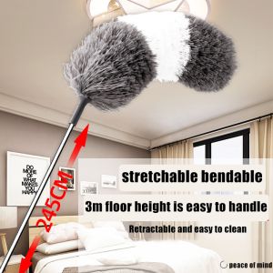 280CM Microfiber Duster Brush Extendable Hand Dust Cleaner Dusting Brush Air-condition Cleaning
