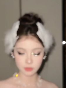 Black Swan Feather Hairpins for Parties Halloweencosplay， Barre and Stage Performance - 1PCS