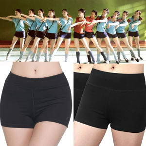 Fanghua Same Style Exercise Dance Pants Shorts Anti-Wardrobe Malfunction Shorts Safety Pants Pure Cotton Black Boxer Dance Yoga Bodybuilding