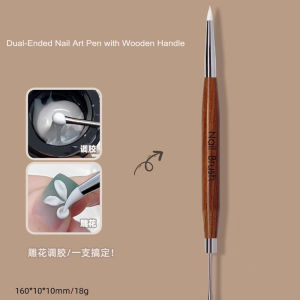 1/3/5Pcs Double-Ended Nail Art Pen Painting/Craving/Glue Adjusting Silicone Gel Brush ManicureTip Extension Acrylic Builder Tool